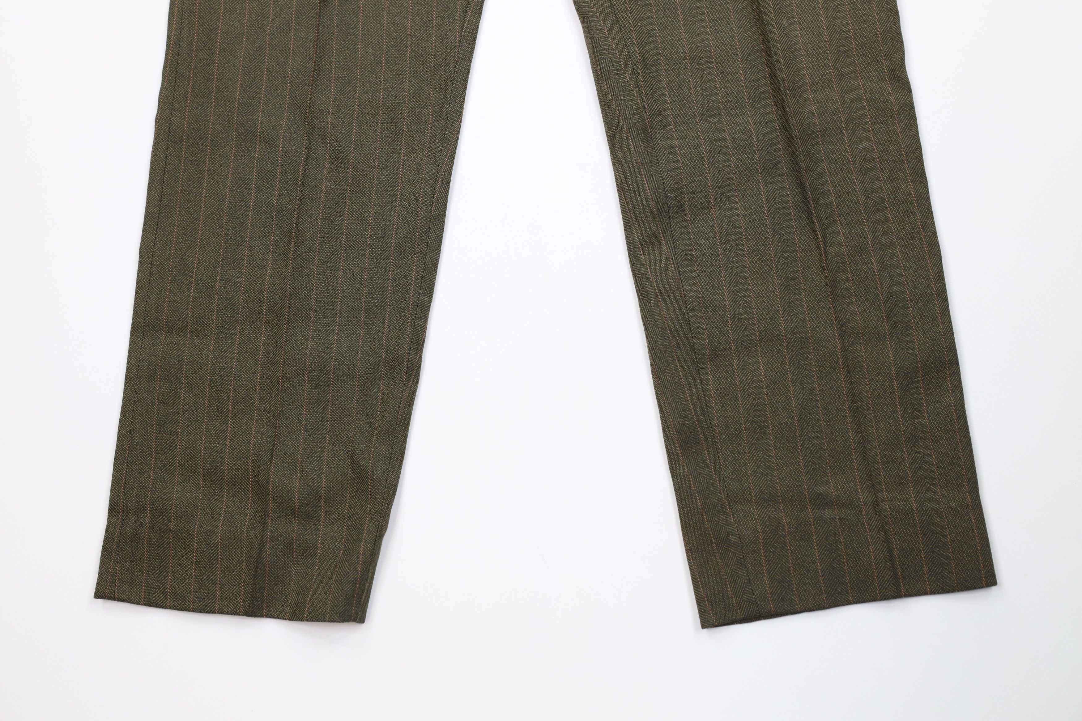 Vintage Vintage 60s 70s Streetwear Wool Pinstriped Chino Pants USA Size US 36 / EU 52 - 4 Thumbnail
