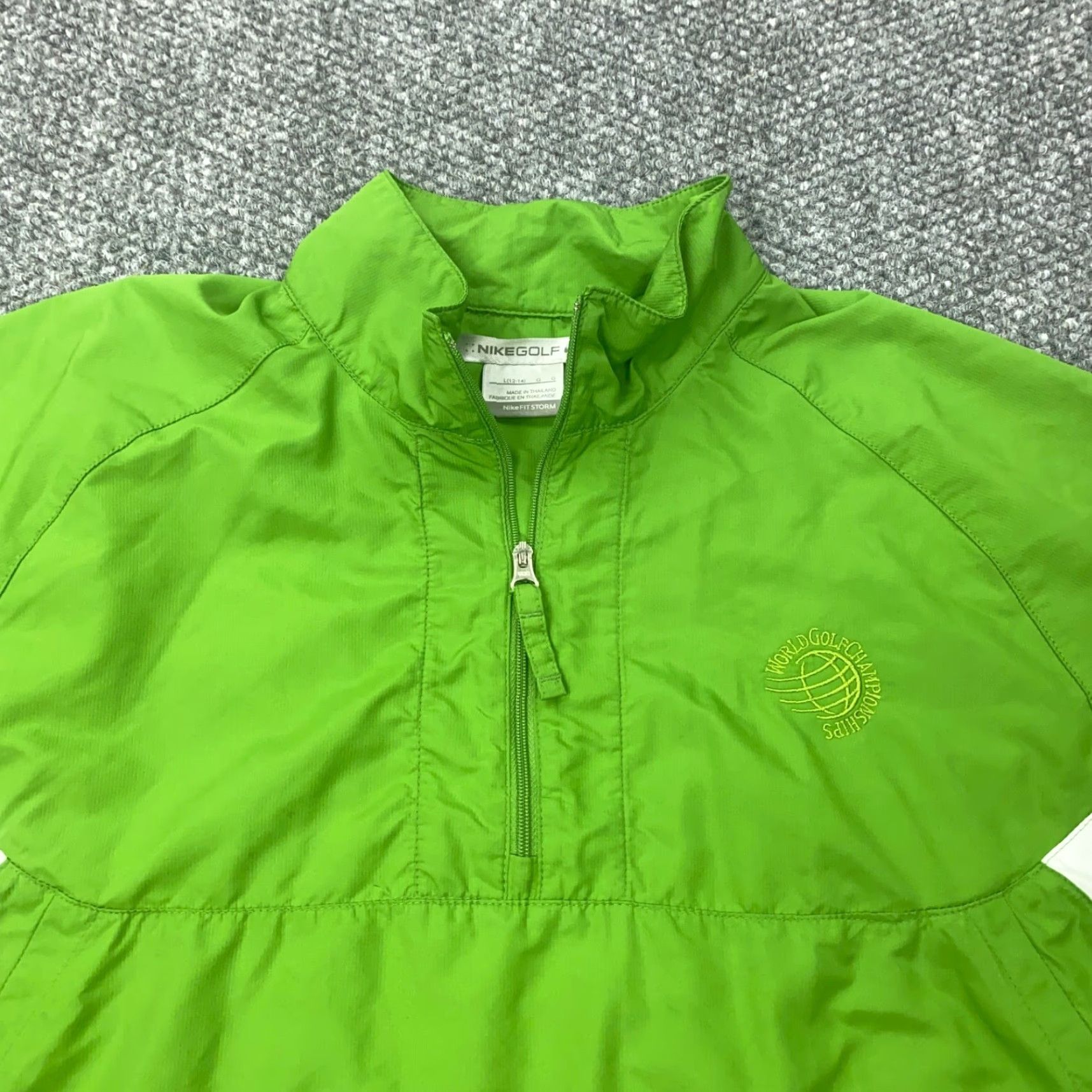 Nike Nike Golf Womens Windbreaker Jacket L Green Storm World Championship Fit Size L / US 10 / IT 46 - 3 Thumbnail