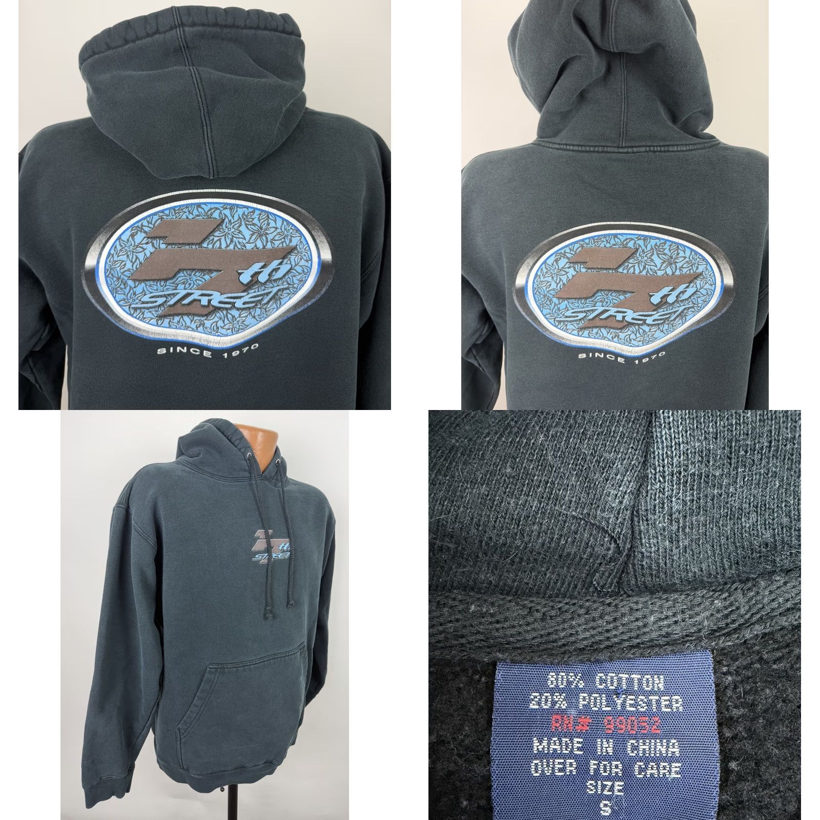 Vintage VINTAGE 17th Street Surf Shop Hoodie Mens Small Black 90s Beach Grunge Retro Skater Pullover Hoodie Mens Small Black 90s Beach Grunge Retro Skater Size US S / EU 44-46 / 1 - 8 Thumbnail