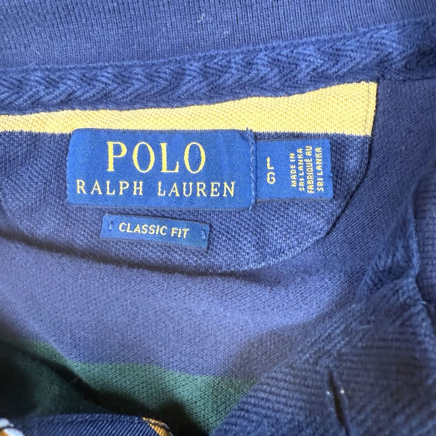 Ralph Lauren Ralph Lauren Polo Rugby Shirt Mens XL Striped Lion Crest Athletic Division Multicolor Shirt Men Size US XL / EU 56 / 4 - 5 Thumbnail
