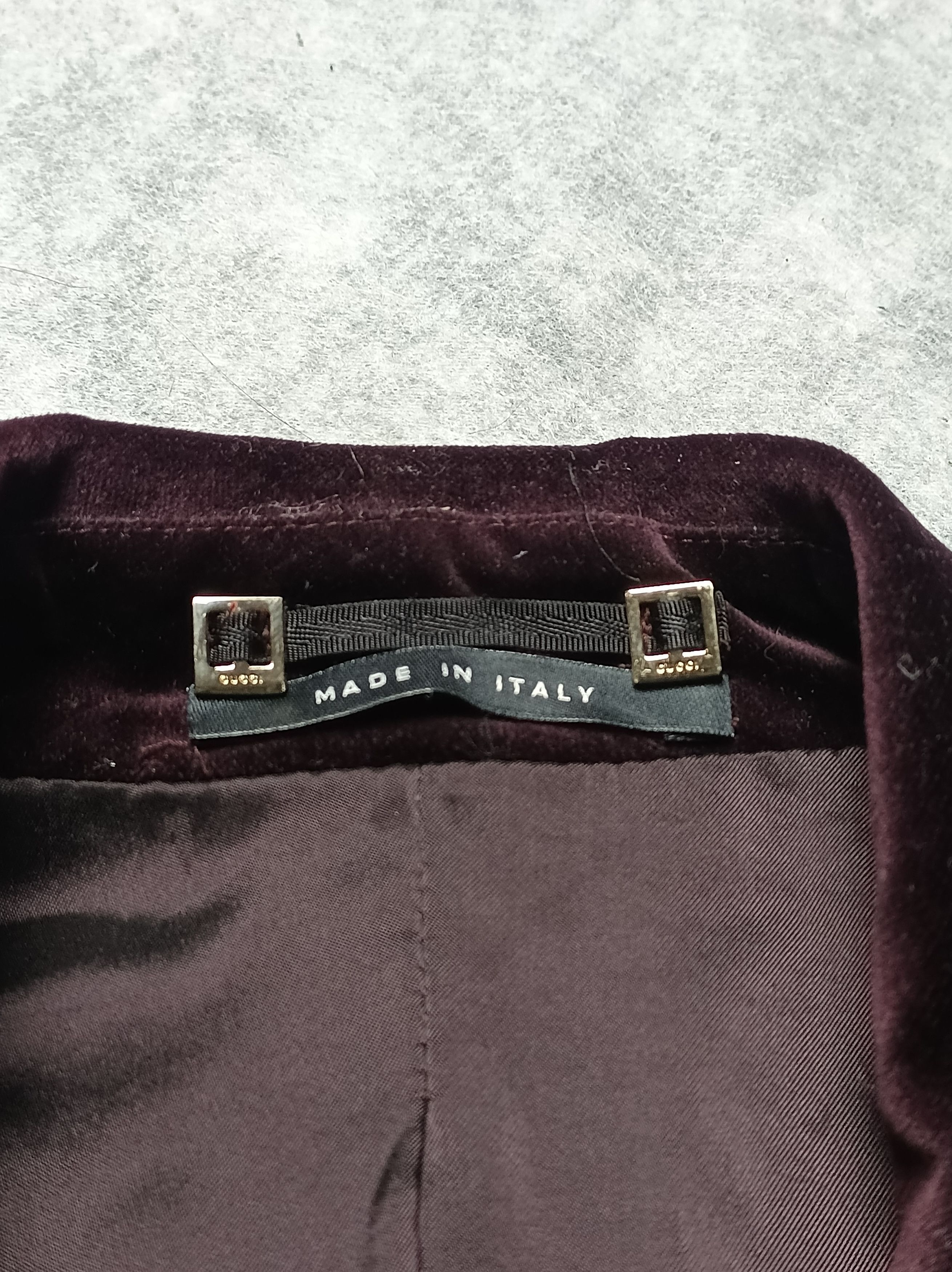 Gucci GUCCI Velvet Elegant Blazer Jacket Burgundy IT 42 Size M / US 6-8 / IT 42-44 - 11 Thumbnail
