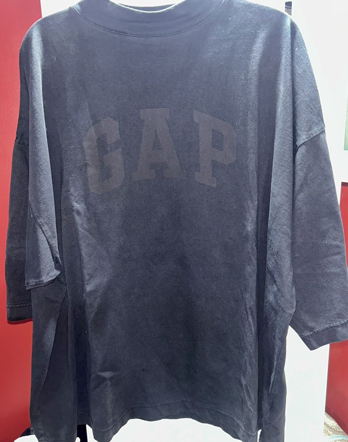 Balenciaga × Gap × Yeezy Yeezy Gap Engineered by Balenciaga Dove 3/4 Sleeve Tee Black Size US M / EU 48-50 / 2 - 14 Thumbnail