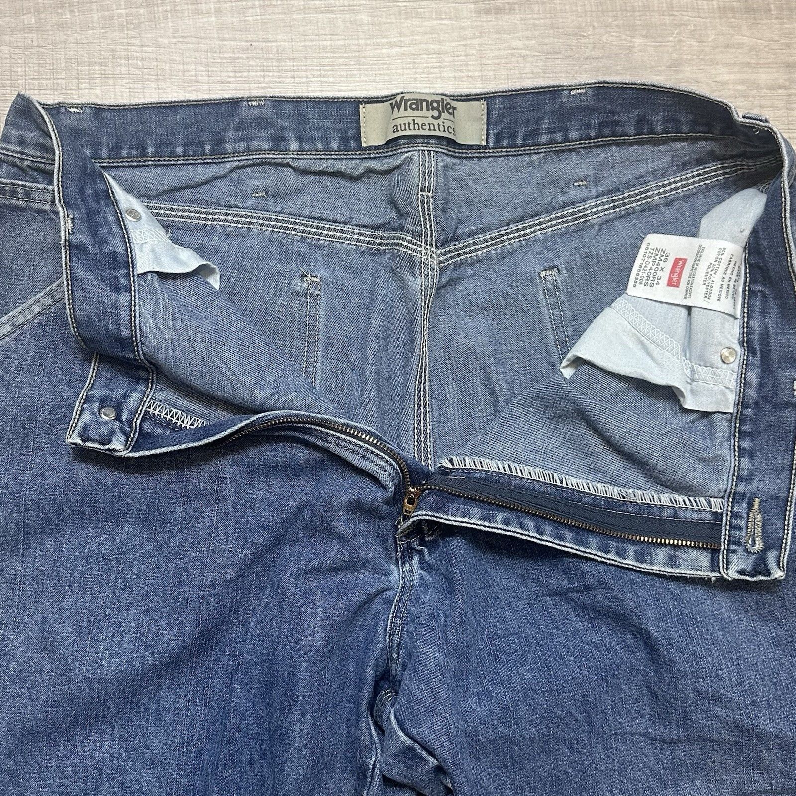 Wrangler Wrangler Authentics Men's 36X34 Carpenter Jeans Straight Size US 36 / EU 52 - 4 Thumbnail