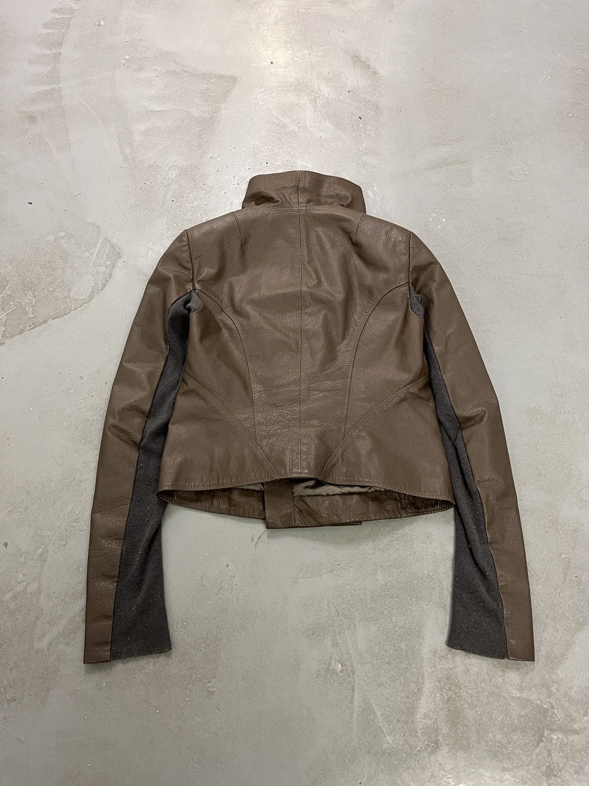 TWINSET Vintage Side Zipper Faded Leather Jacket Size S / US 4 / IT 40 - 11 Thumbnail