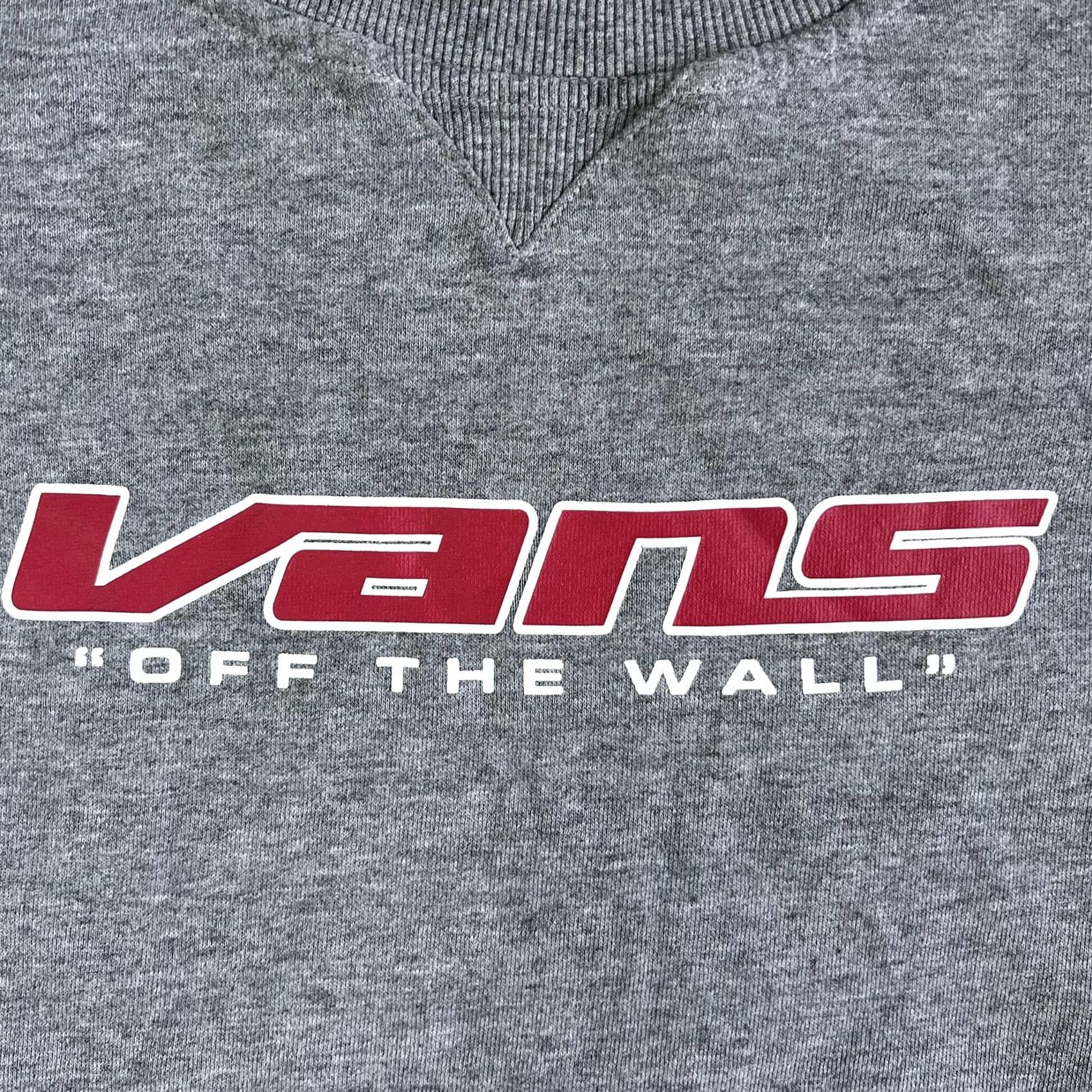 Vans VANS Sweatshirt Mens Medium Gray Off The Wall Logo Fleece Pullover Crewneck Size US M / EU 48-50 / 2 - 2 Thumbnail