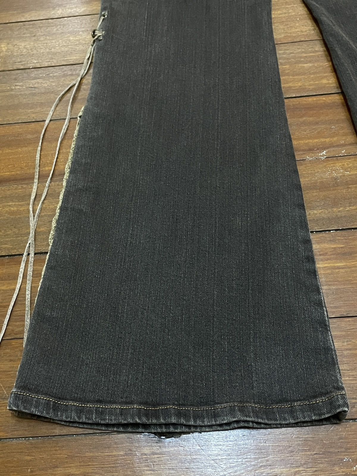 14th Addiction Rare Design Vintage Brand Lip Make Super Flared Jeans 1990s Size US 33 - 7 Thumbnail