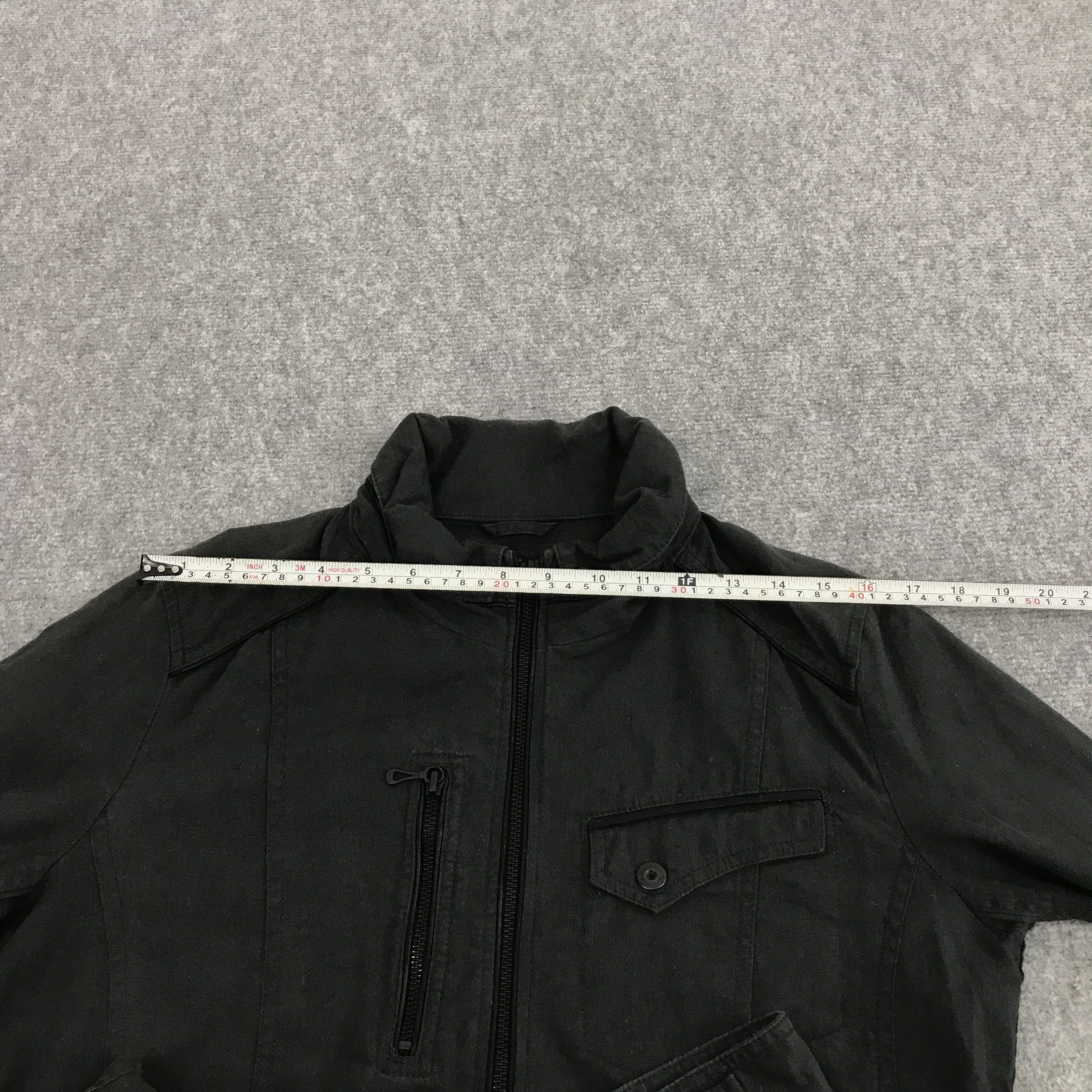 If Six Was Nine × Japanese Brand × Mossimo JAPAN PUNK MOSSIMO BLACK FADED ZIPPER JACKET Size US M / EU 48-50 / 2 - 9 Thumbnail