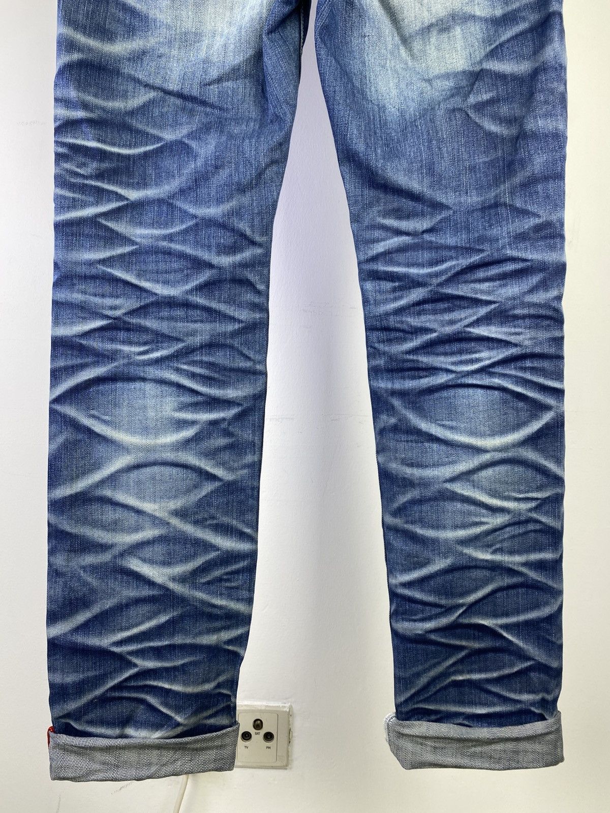 BUFFALO BOBS Buffalo Bobs 00s Honeycomb Washed Denim Japan Size US 32 / EU 48 - 13 Thumbnail