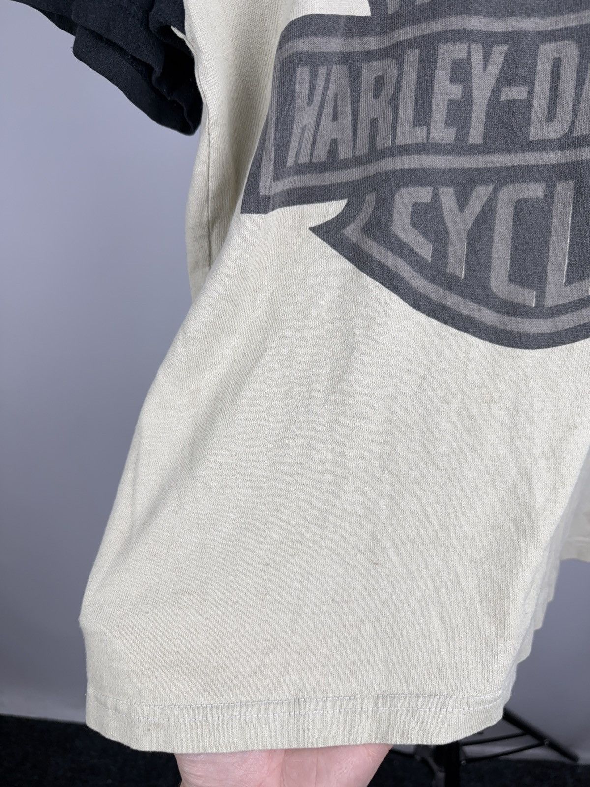 Harley Davidson Vintage 90s Harley Davidson Eagle Ringer Moto Biker T Shirt Size US S / EU 44-46 / 1 - 8 Thumbnail