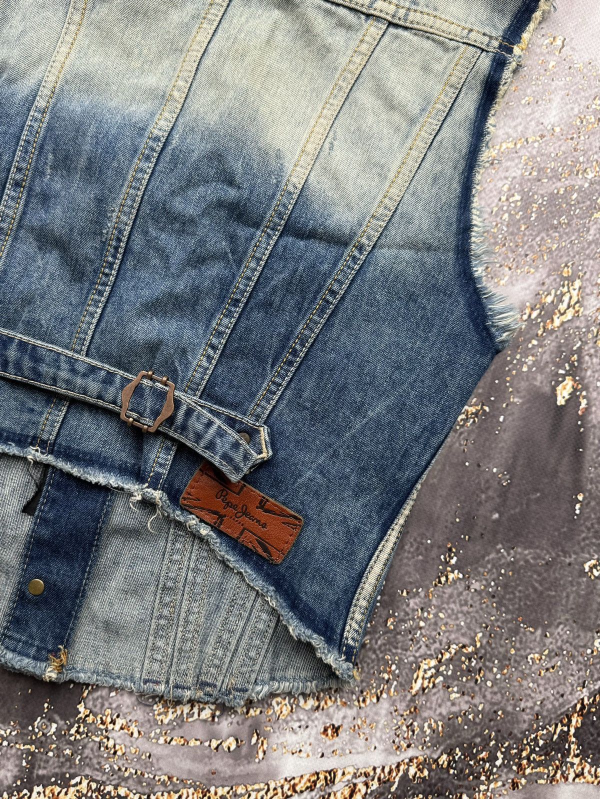 Pepe Jeans Pepe Jeans Vintage Amazing Denim Vest Size S / US 4 / IT 40 - 8 Thumbnail