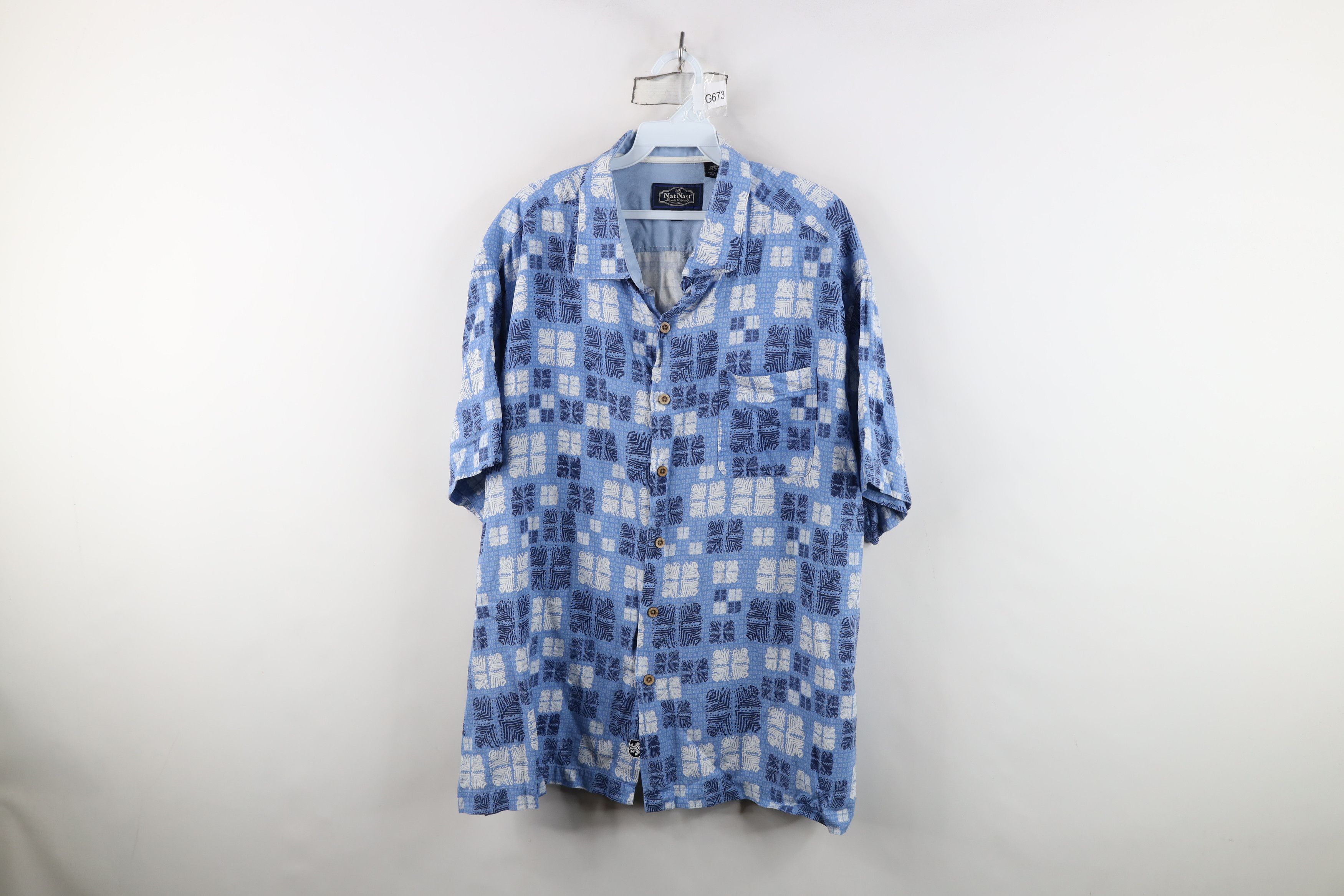 Nat Nast Nat Nast Luxury Originals Geometric Hawaiian Button Shirt Size US XXL / EU 58 / 5 - 1 Thumbnail