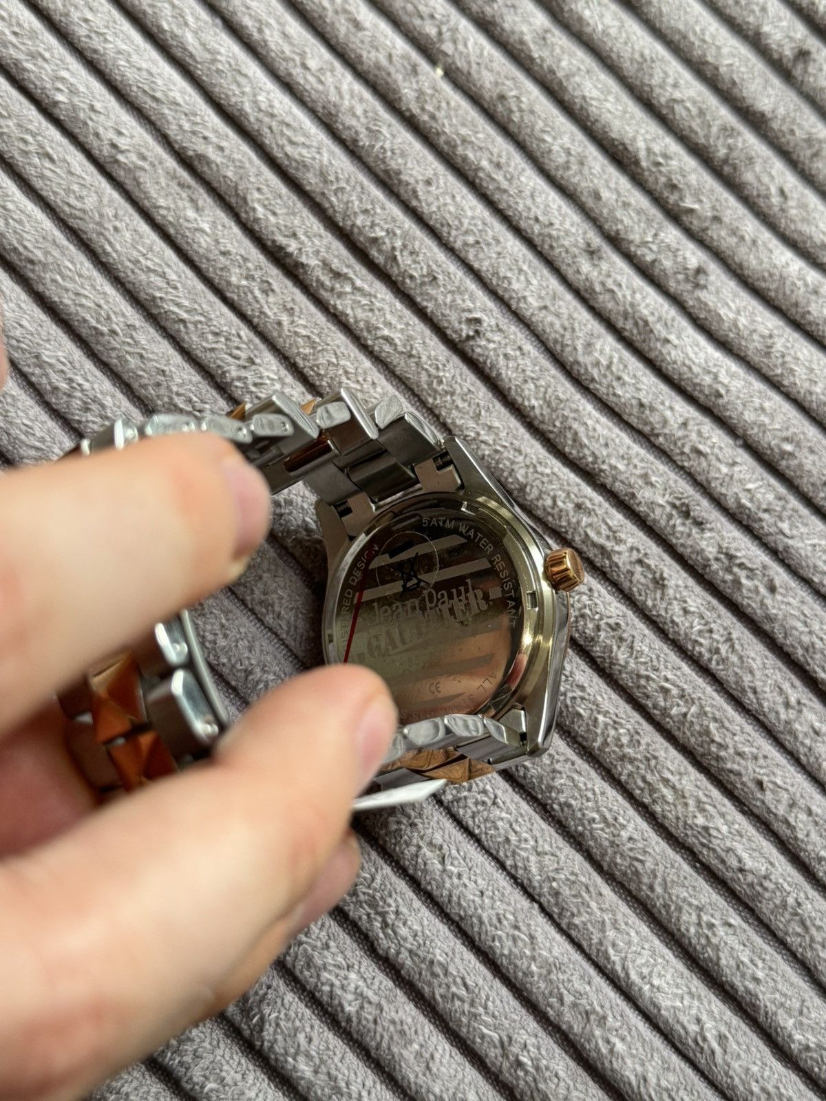Jean Paul Gaultier Jean Paul Gaultier Archive Silver Gold Man Watch Grail JPG Size ONE SIZE - 5 Thumbnail