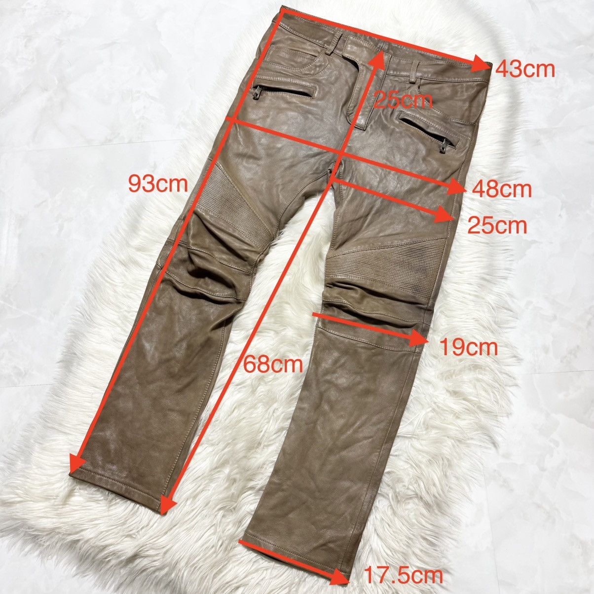 Balmain collection model, Balmain Homme leather biker pants Size US 32 / EU 48 - 4 Thumbnail