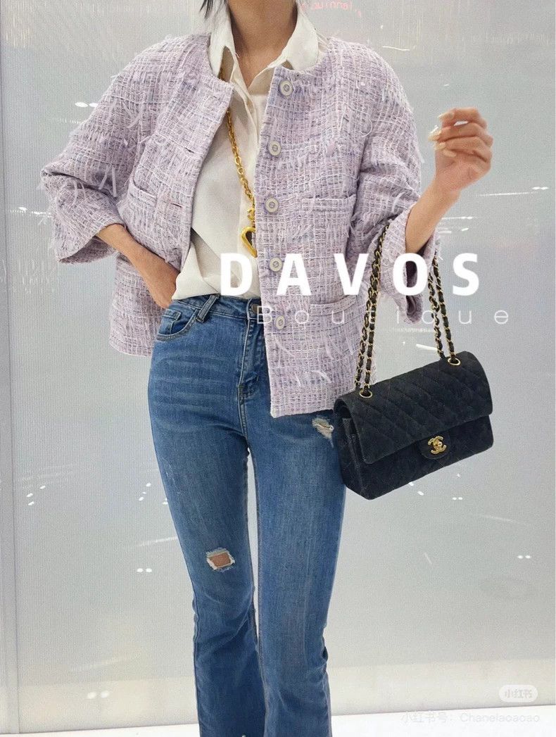 Chanel Chanel Waterfall series taro purple tassel woven jacket 250 Size M / US 6-8 / IT 42-44 - 6 Thumbnail