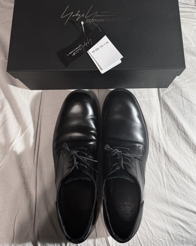 Yohji Yamamoto COSTUME D'HOMME LEATHER PLAIN TOE SHOES Size US 9 / EU 42 - 4 Thumbnail