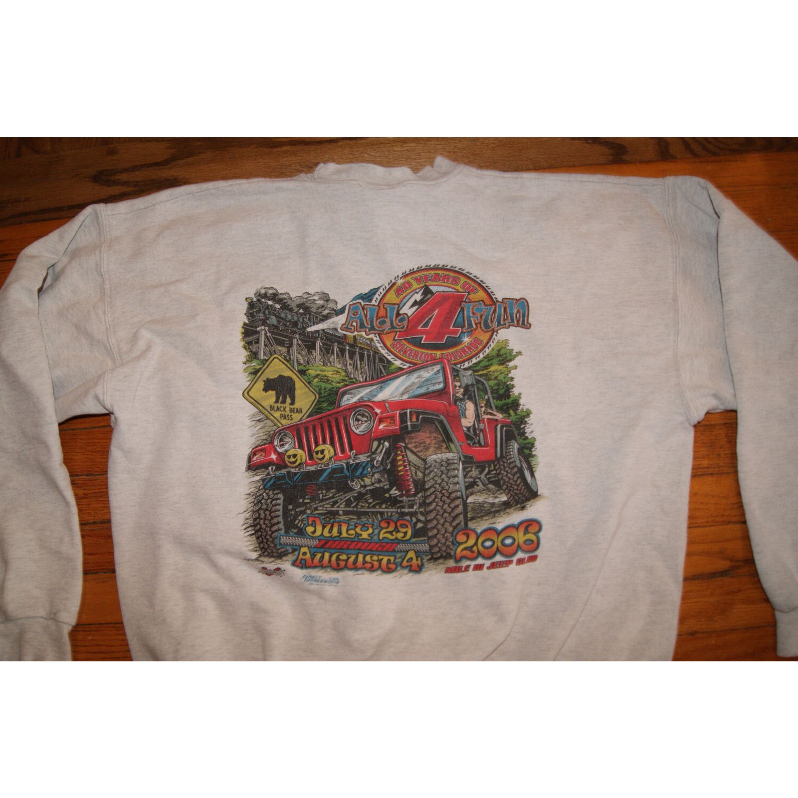 Hanes VTG Y2K Silverton Colorado Hi Jeep Club XL Sweatshirt 2 Side Size US XL / EU 56 / 4 - 1 Thumbnail