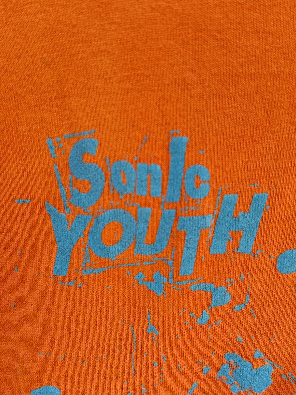 Band Tees Thrashed Vintage Sonic Youth Distressed Grunge Sun Faded Tee Size US L / EU 52-54 / 3 - 3 Thumbnail