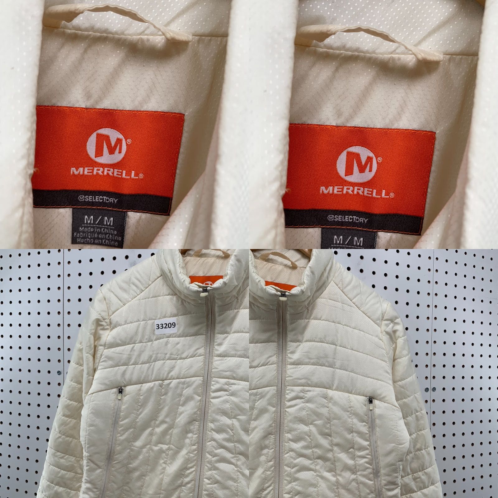 Merrell Merrell Puffer Jacket Womens MEdium Ivory Thinsulate Platinum Select Dry 19.5x24 Size M / US 6-8 / IT 42-44 - 8 Thumbnail
