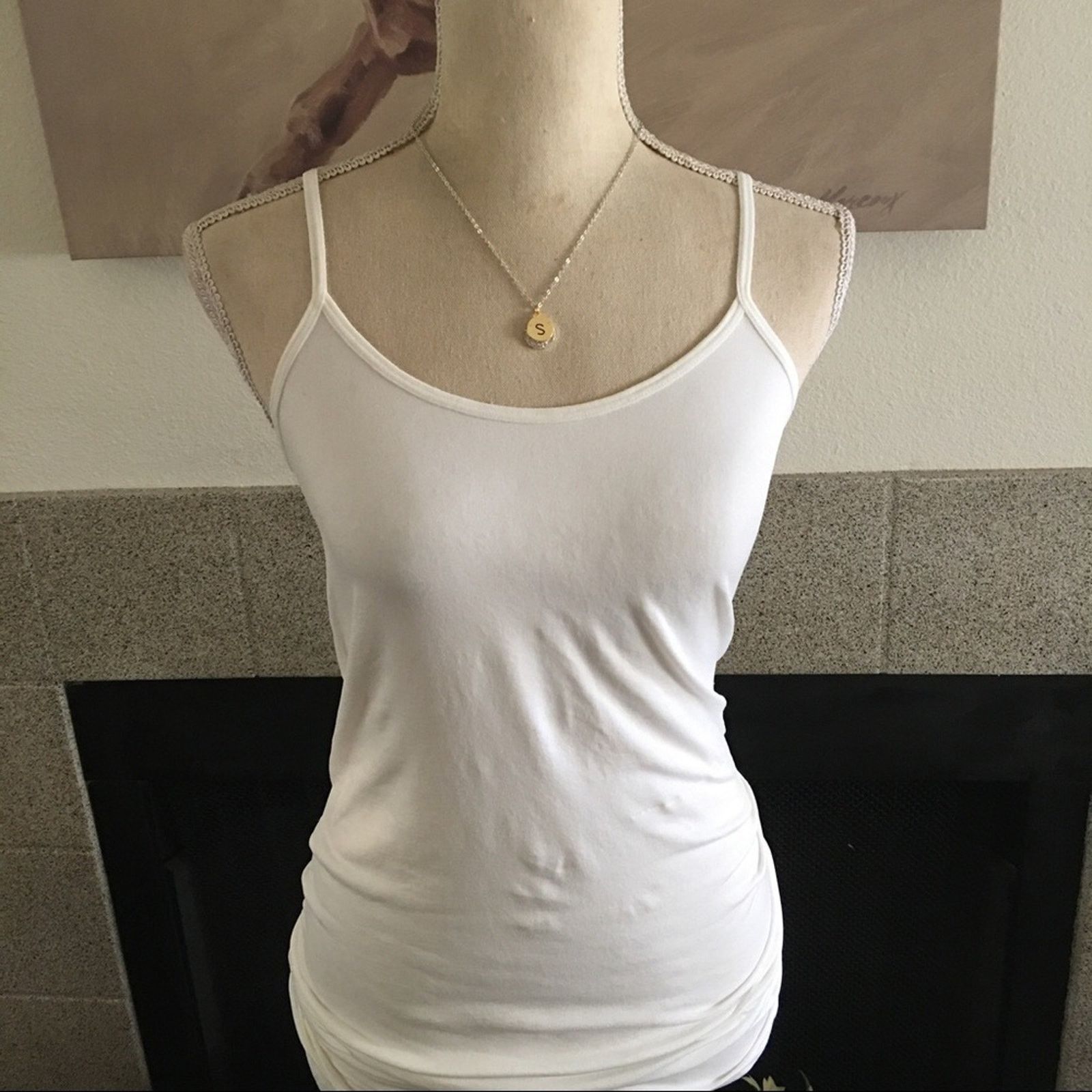 Jewelry Minimalist monogram “S” initial double pendant necklace Size ONE SIZE - 4 Thumbnail
