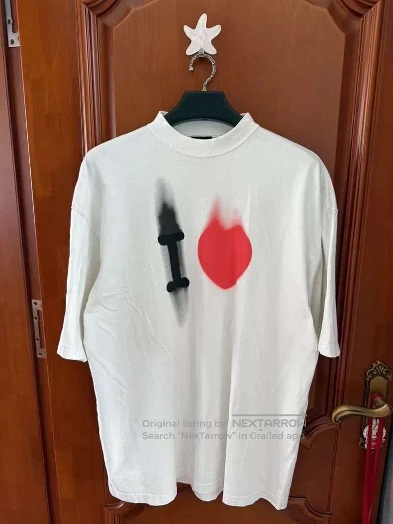 Balenciaga Valentine's Day Heart Short Sleeve.