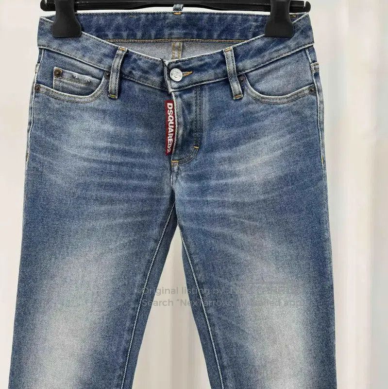 Dsquared2 DSQUARED2 Light Blue Denim Logo Jeans for Women . Size 23" - 3 Thumbnail