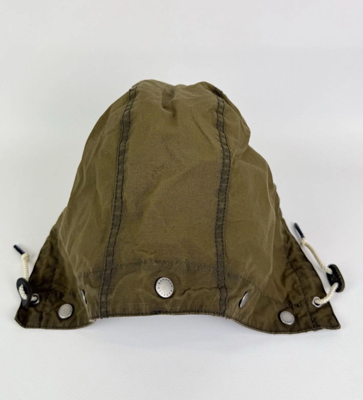 Barbour Barbour Wax Hood Khaki Green Cotton Top From Jacket Size ONE SIZE - 3 Thumbnail