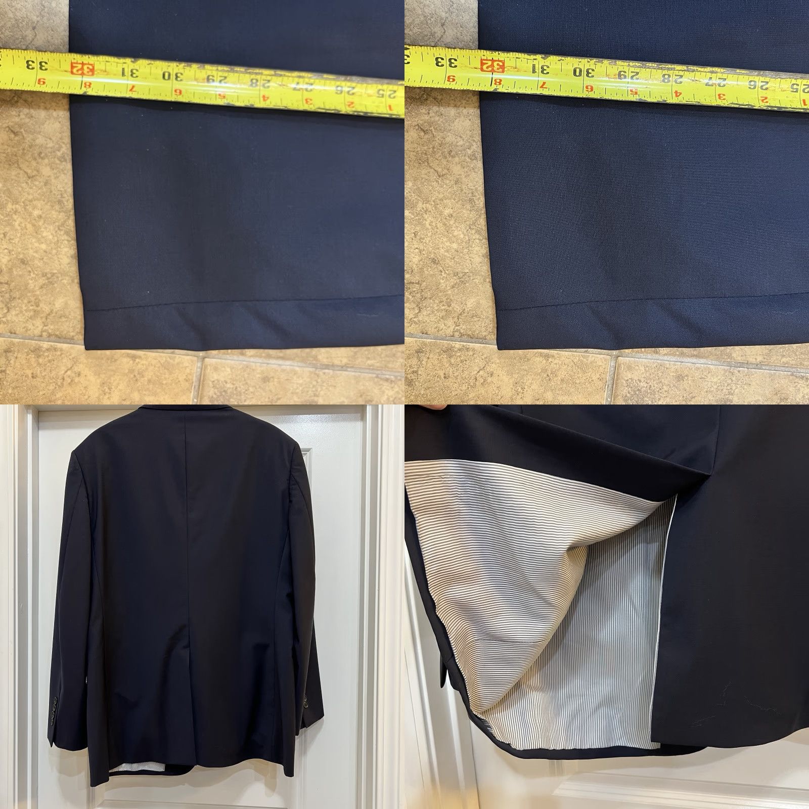 Brooks Brothers Brooks Brothers Blazer Navy Blue Madison Fit Single-Breasted 43R Mens Regular Size 44R - 8 Thumbnail
