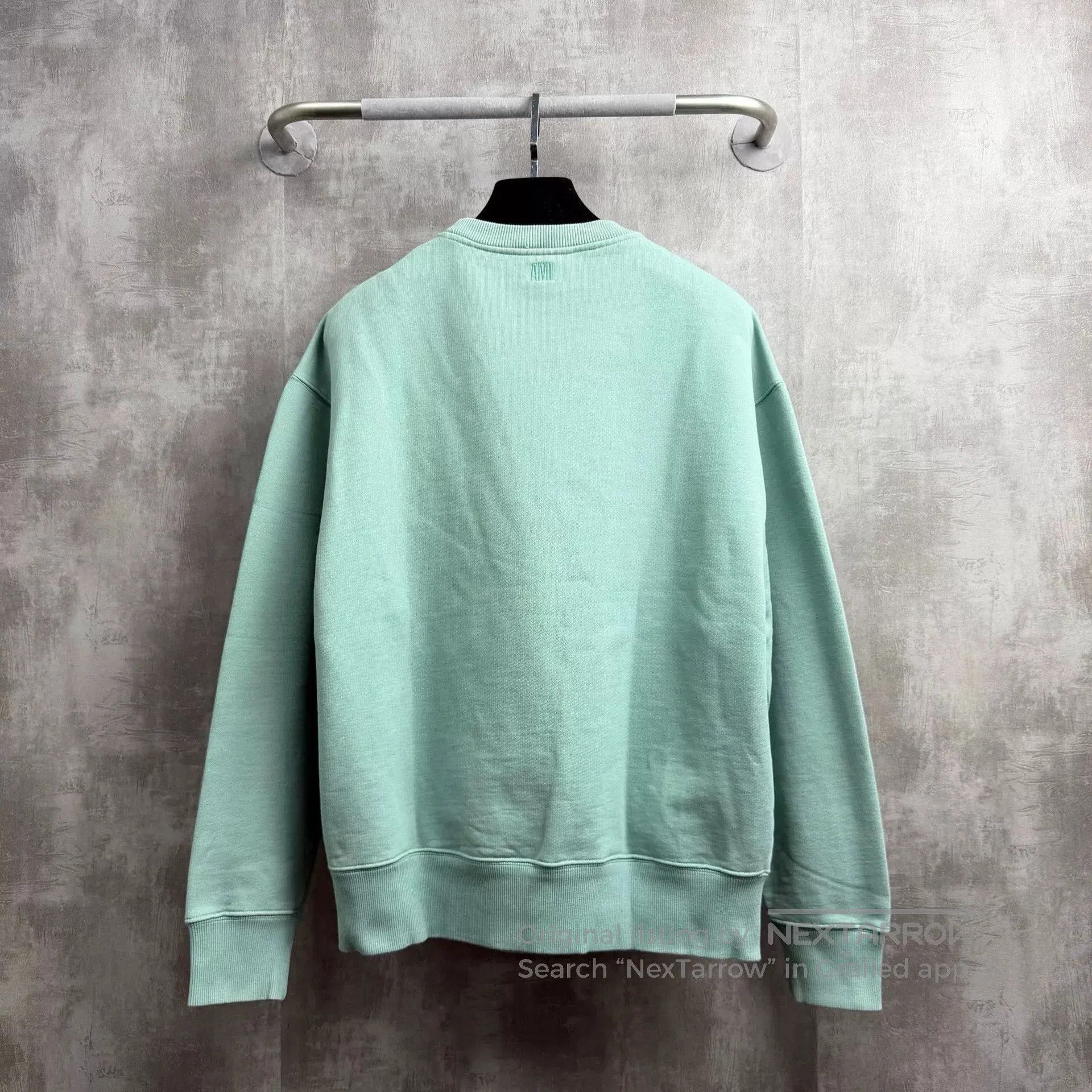 AMI Ami Green Embroidered Heart Sweatshirt XL. Size XL / US 12-14 / IT 48-50 - 3 Thumbnail