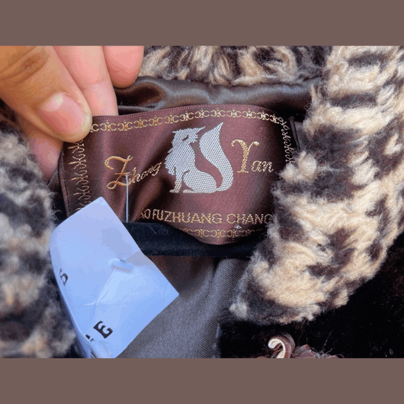 Vintage VTG Faux Fur Vest | Zhong Yan Brown Leopard | Y2K Cozycore Size M / US 6-8 / IT 42-44 - 3 Thumbnail
