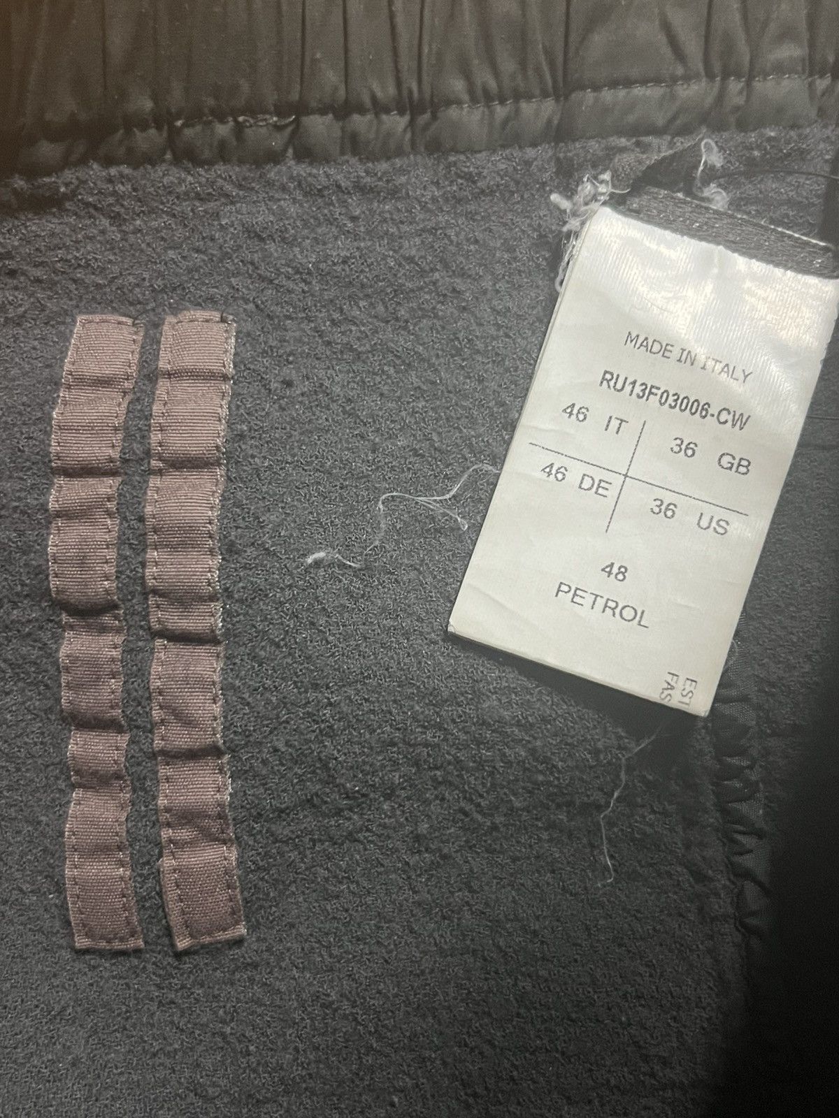 Rick Owens Rick Owens FW13 Mainline Plinth Dust Petrol Sweats Size US 28 / EU 44 - 5 Thumbnail