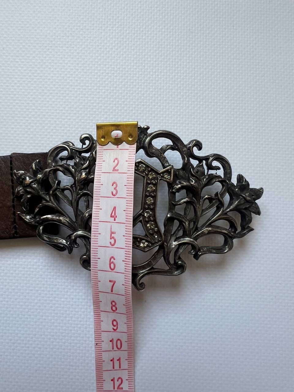 John Galliano Vintage Galliano John leather gothic rhinestone belt buckle Size ONE SIZE - 8 Thumbnail