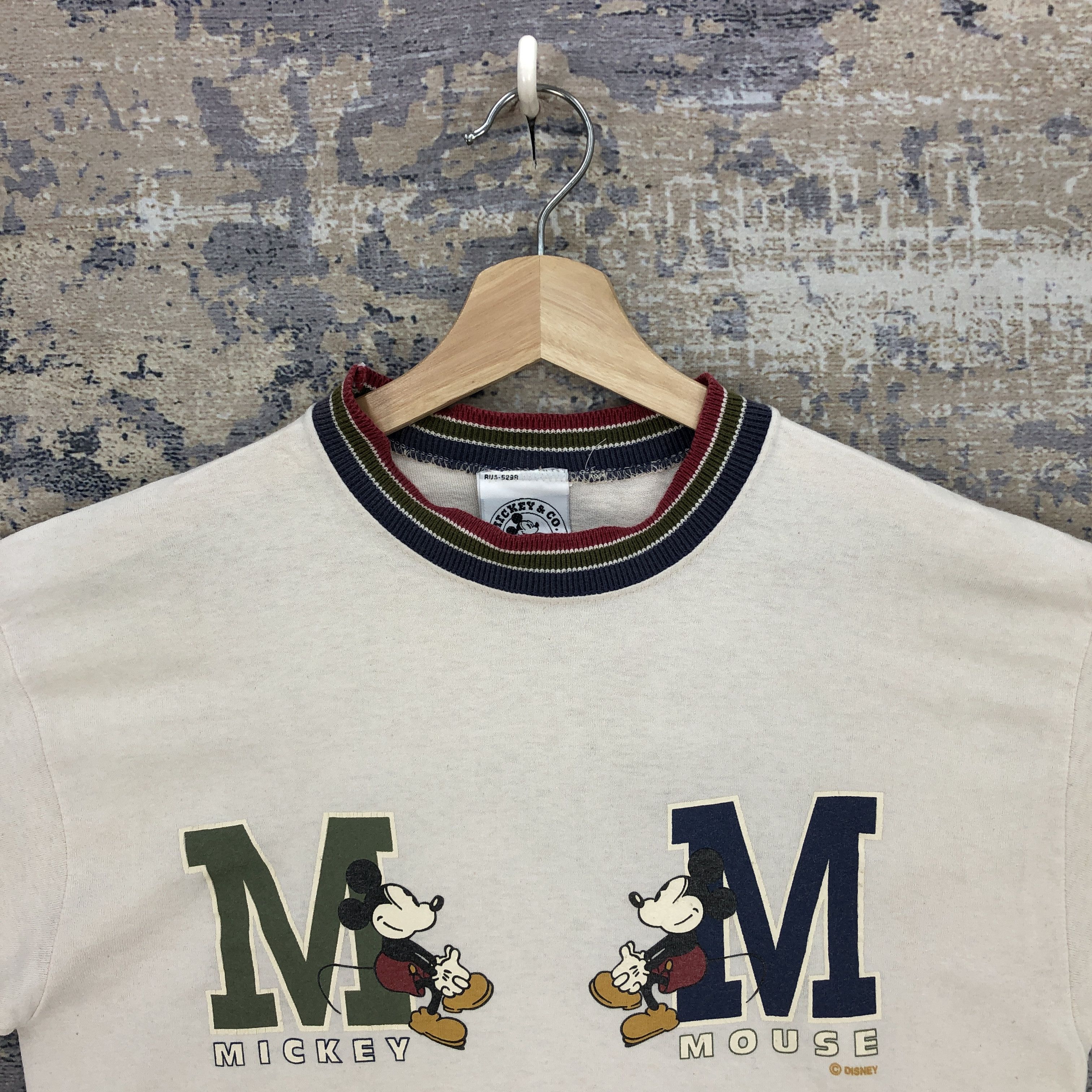Disney × Vintage Vintage Mickey Mouse T Shirt Disney Cartoon Ringer Tee Size US M / EU 48-50 / 2 - 4 Thumbnail