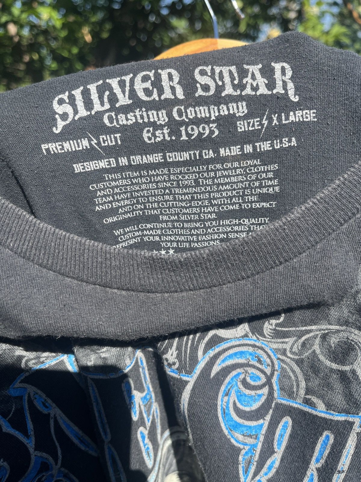 Vintage Silver star y2k tee Size US XL / EU 56 / 4 - 3 Thumbnail
