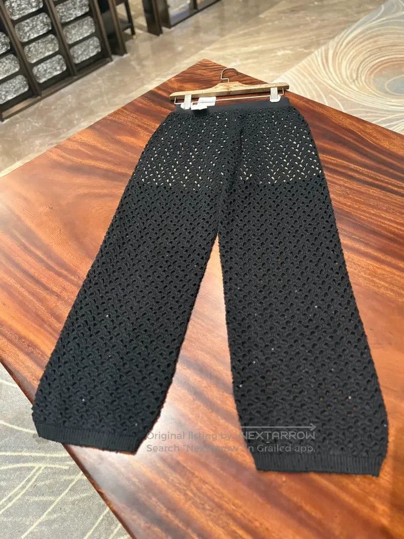 Brunello Cucinelli Brunello Cucinelli size XS Sequined black trousers Size 42" / US 20 - 9 Thumbnail