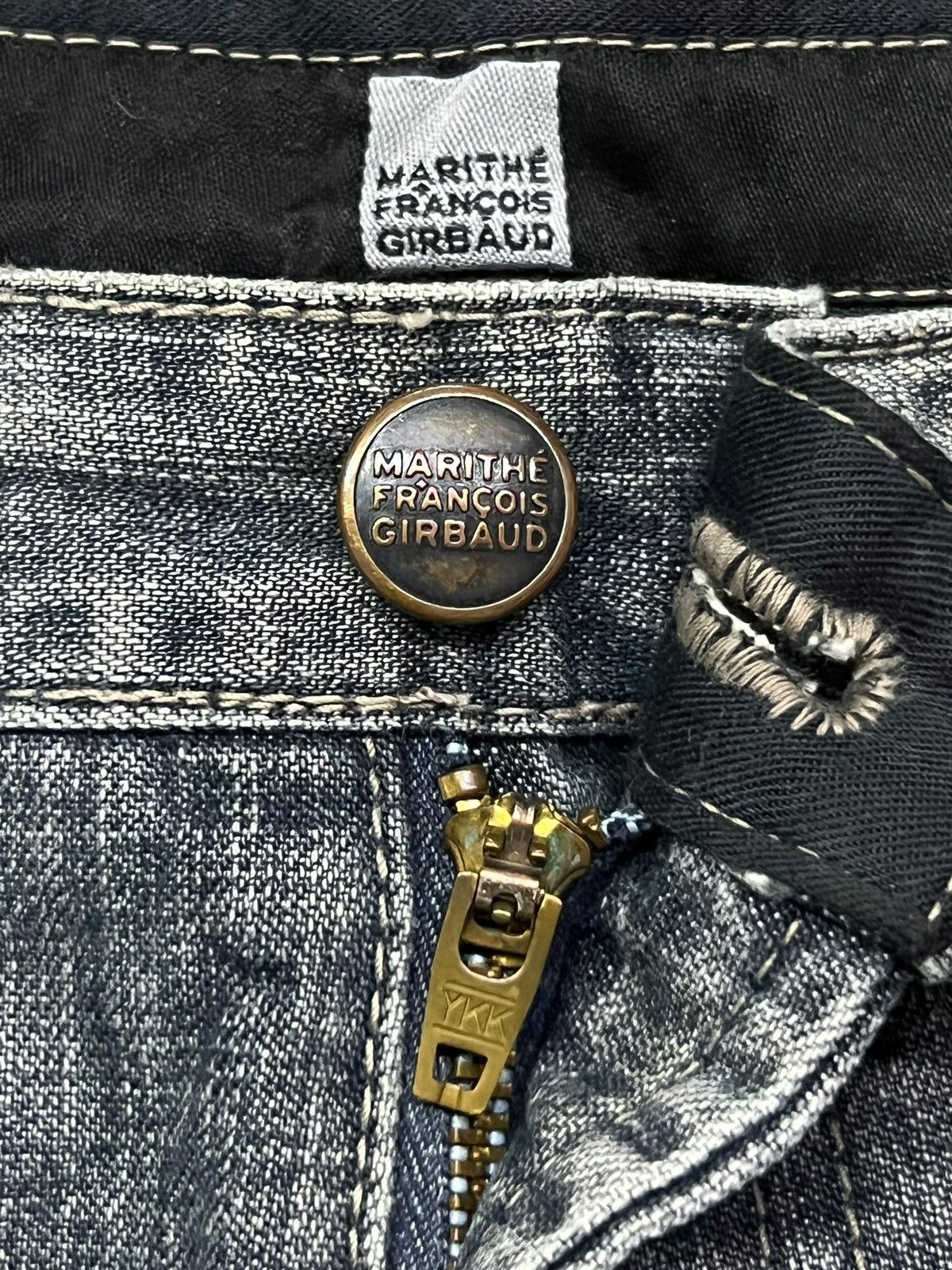 Marithe + Francois Girbaud Vintage 90s Marithé + François Girbaud MFG Jeans Size US 32 / EU 48 - 9 Thumbnail