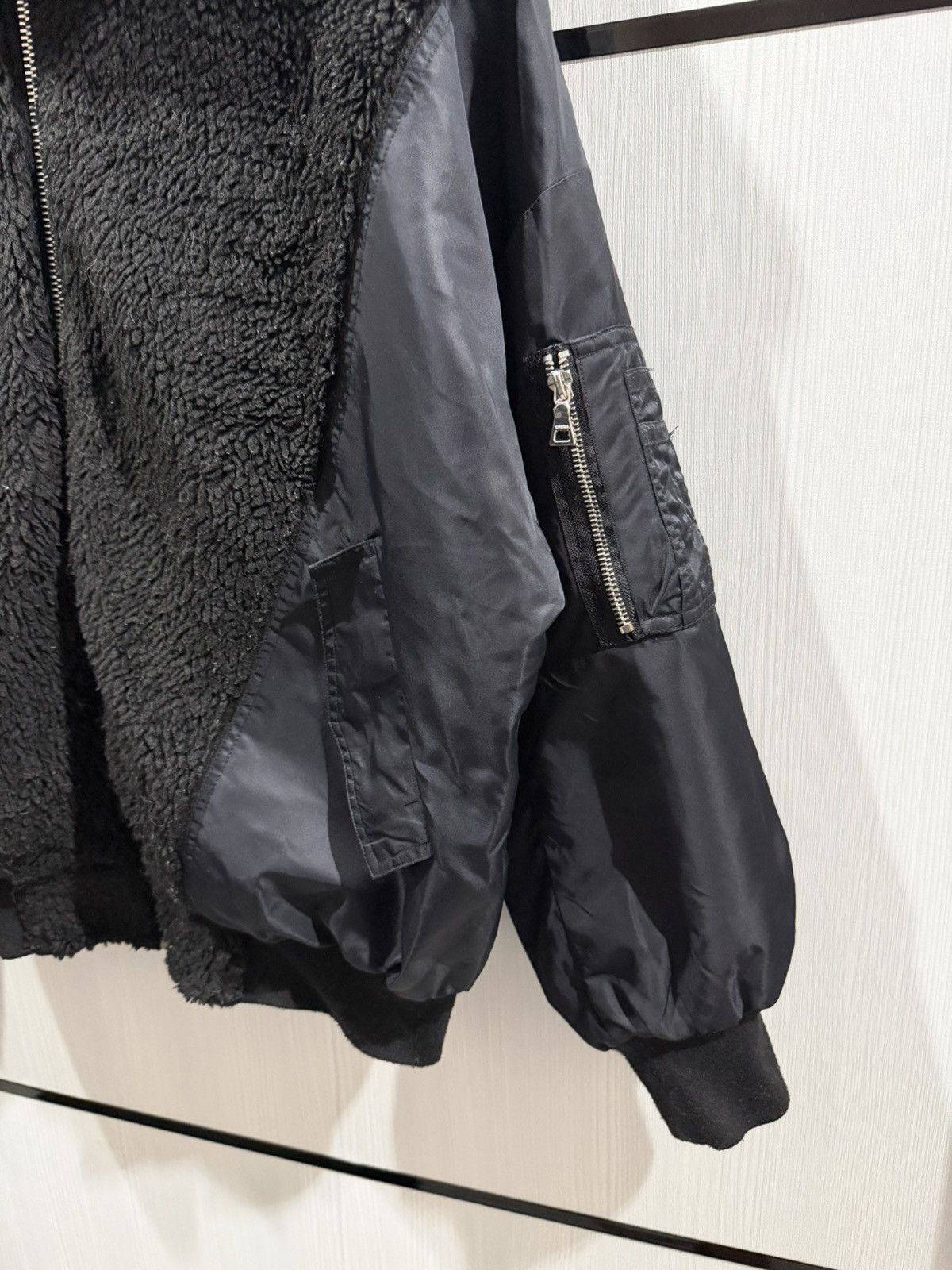 Japanese Brand Emoda Bored Docking MA-1 Faux Sherling Panel Hooded Jaxket Size US XL / EU 56 / 4 - 6 Thumbnail