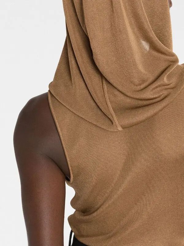 Saint Laurent Paris o1y0126 Sleeveless Sweater in Brown Size M / US 6-8 / IT 42-44 - 3 Thumbnail