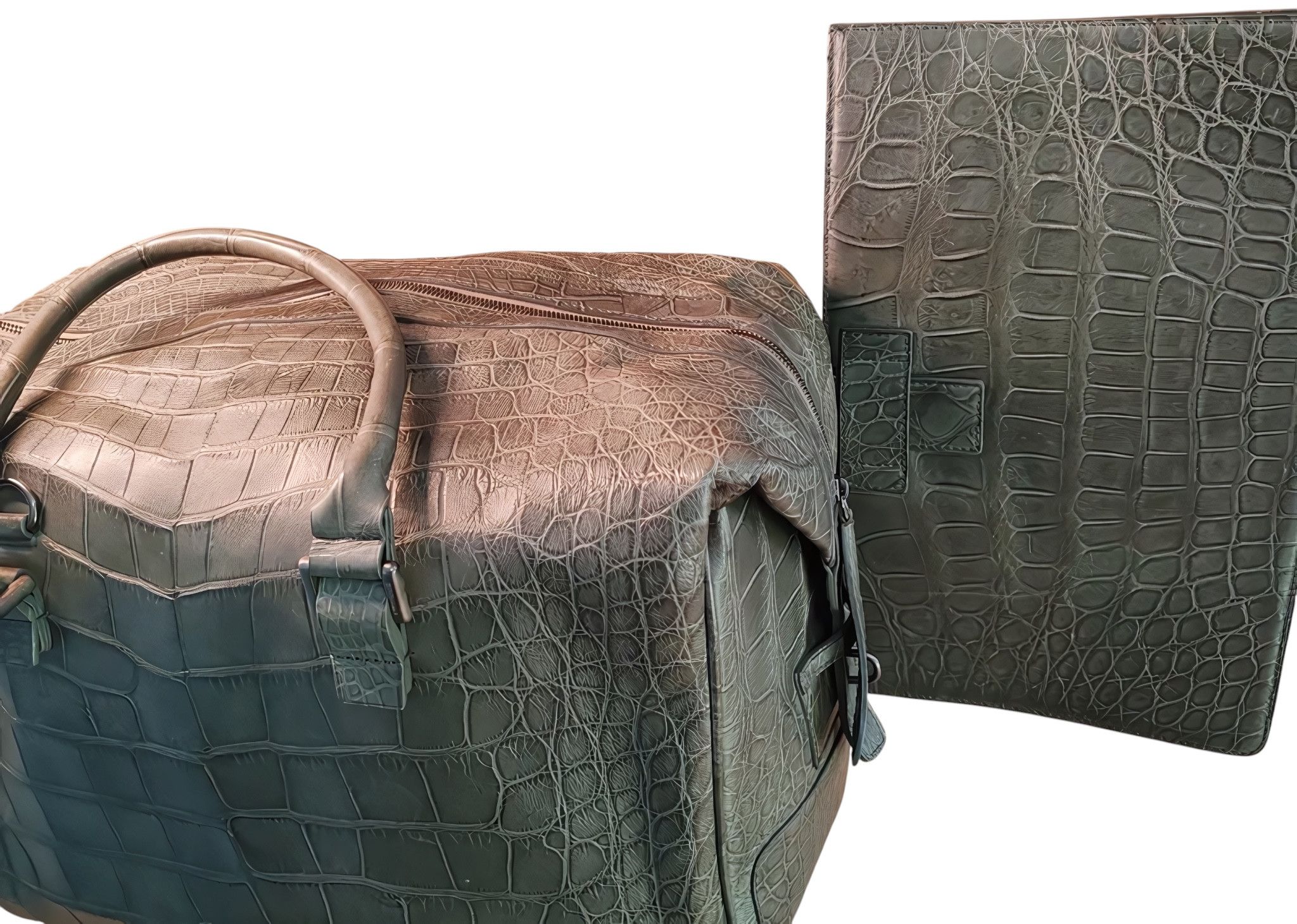 Giorgio Armani REAL CROCODILE LEATHER BAG WITH CROCODILE FOLDER Size ONE SIZE - 6 Thumbnail
