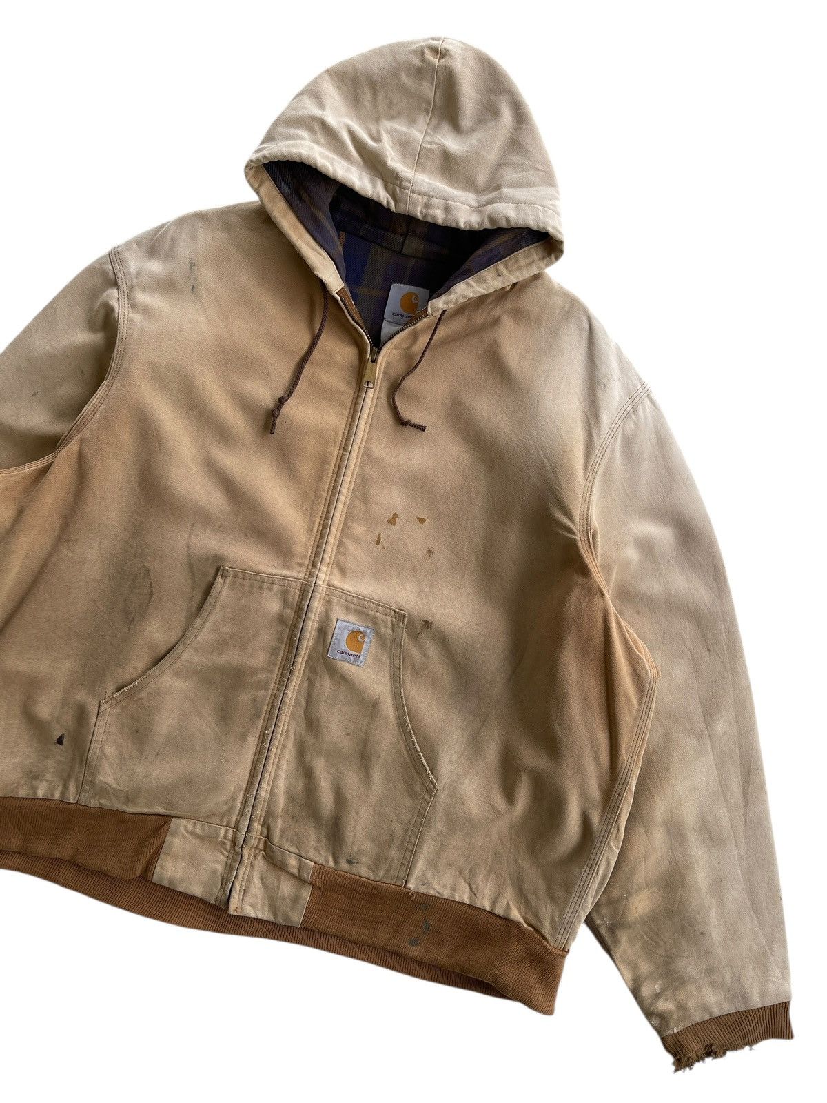 Carhartt Destroyed❗️Vintage 80s Carhartt Active Workwear Jacket Size US XXL / EU 58 / 5 - 8 Thumbnail