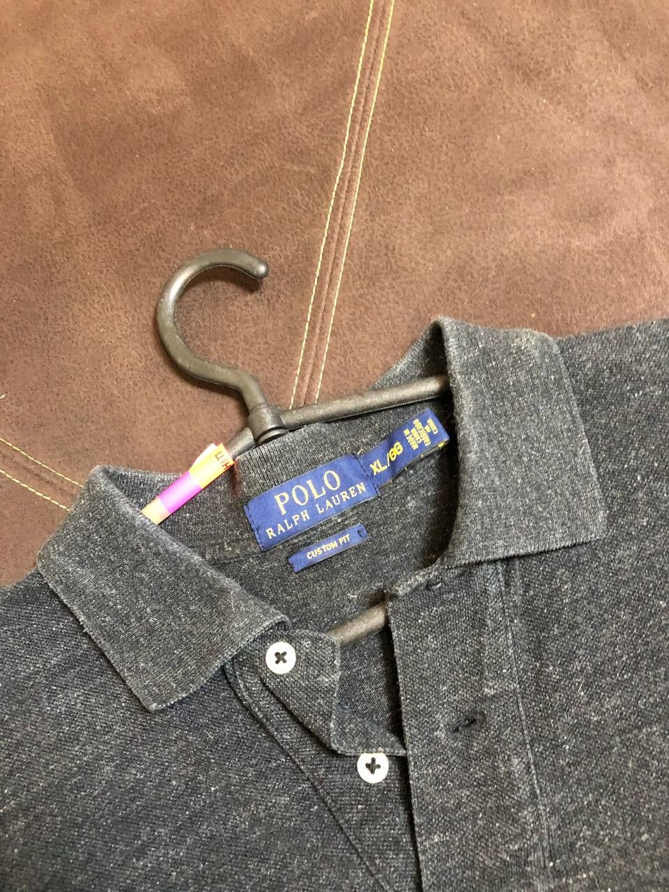 Polo Ralph Lauren POLO Ralph Lauren Men's Grey Long Sleeve Shirt Size US XL / EU 56 / 4 - 4 Thumbnail