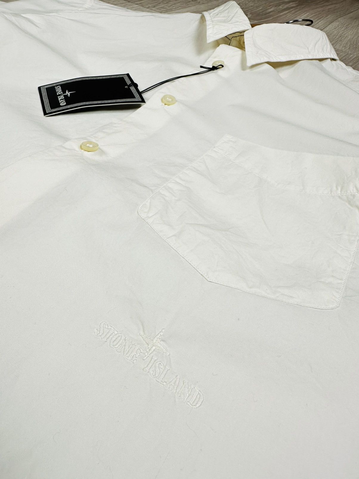 Stone Island Vintage 2008 Stone Island Shirt Button Up Short Sleeve Size US XL / EU 56 / 4 - 5 Thumbnail