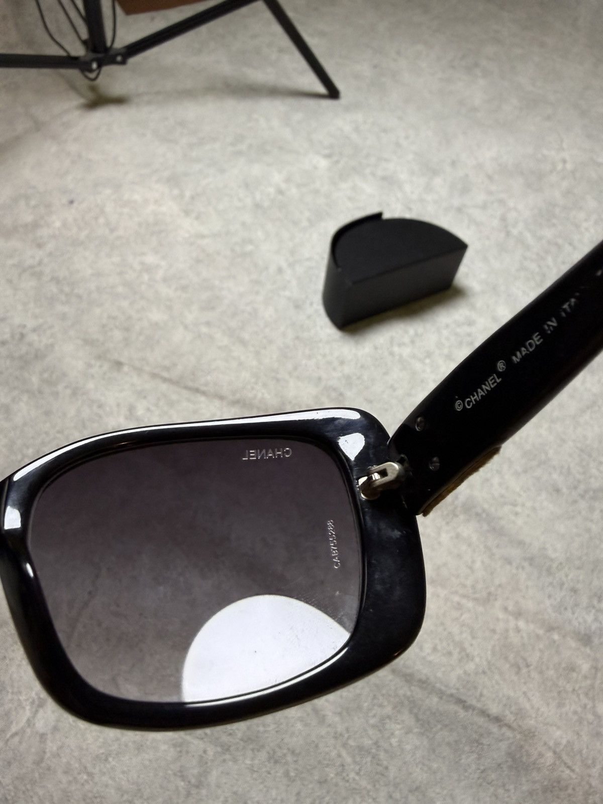 Chanel Vintage Black Sunglasses Glasses Chanel Big Skull Pinterest Size ONE SIZE - 21 Thumbnail