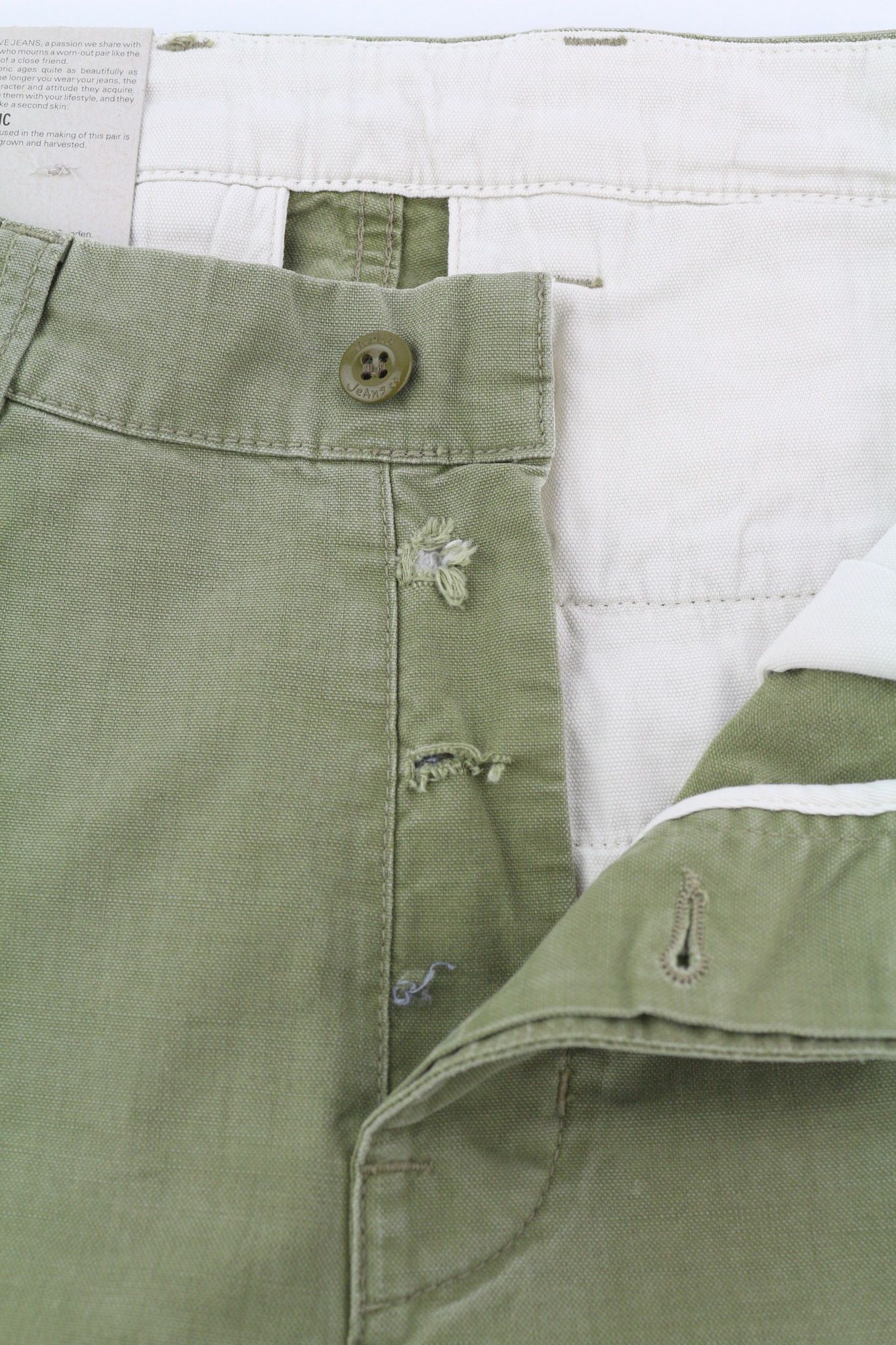 Nudie Jeans LOOSE ALVAR W26/L32 Beech Green Washed Jeans 82575 Size 26" / US 2 / IT 38 - 8 Thumbnail