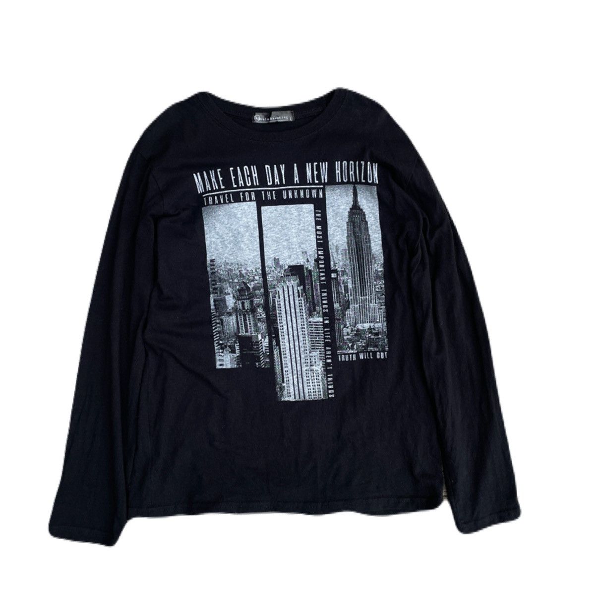 If Six Was Nine 2000s Japanese archive Vkei Poem Graphic Long Sleeve Tee Y2K Size US S / EU 44-46 / 1 - 2 Thumbnail
