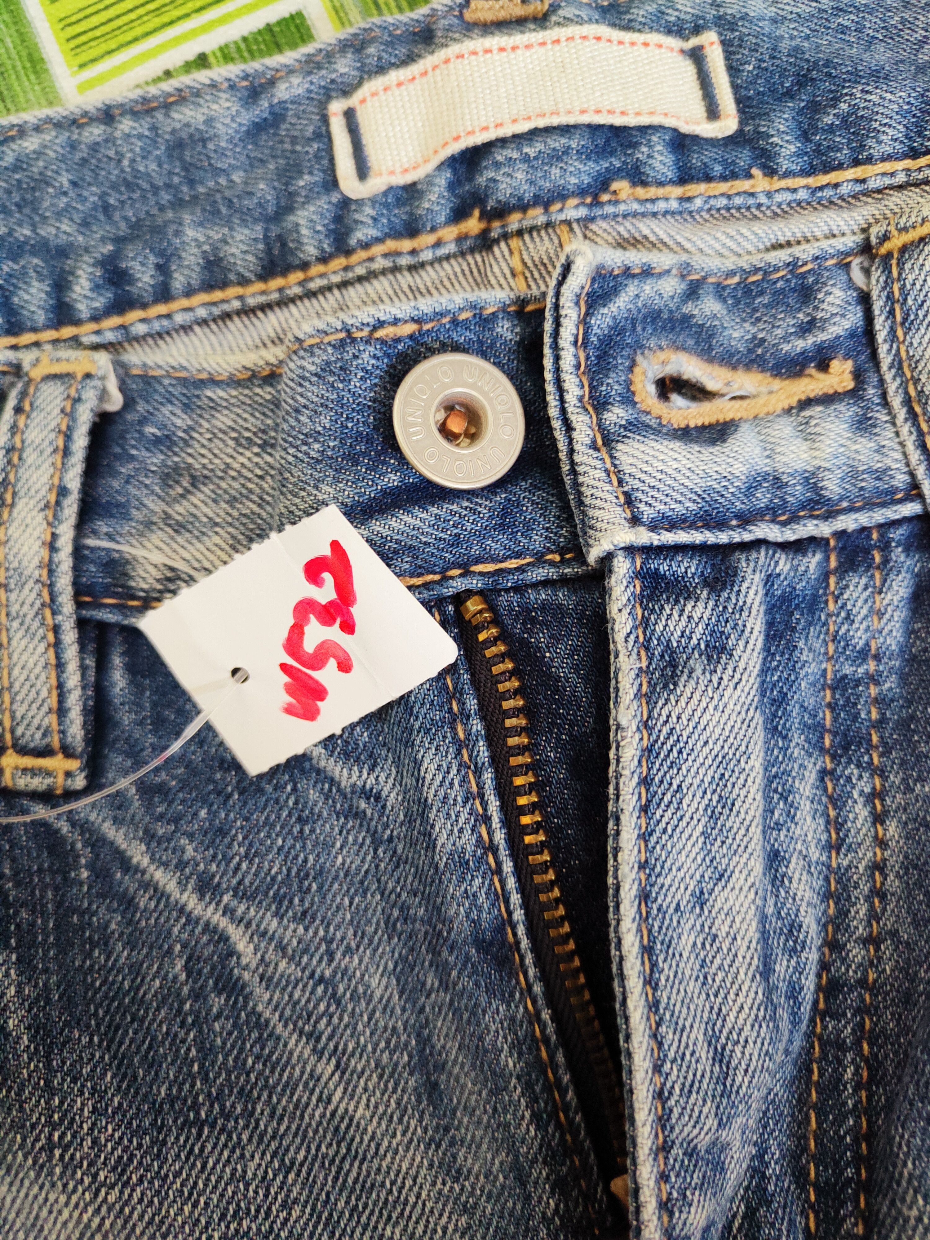 Japanese Brand Uniqlo japan vintage Blue Distressed Ripped Jeans #W532 Size US 30 / EU 46 - 16 Thumbnail