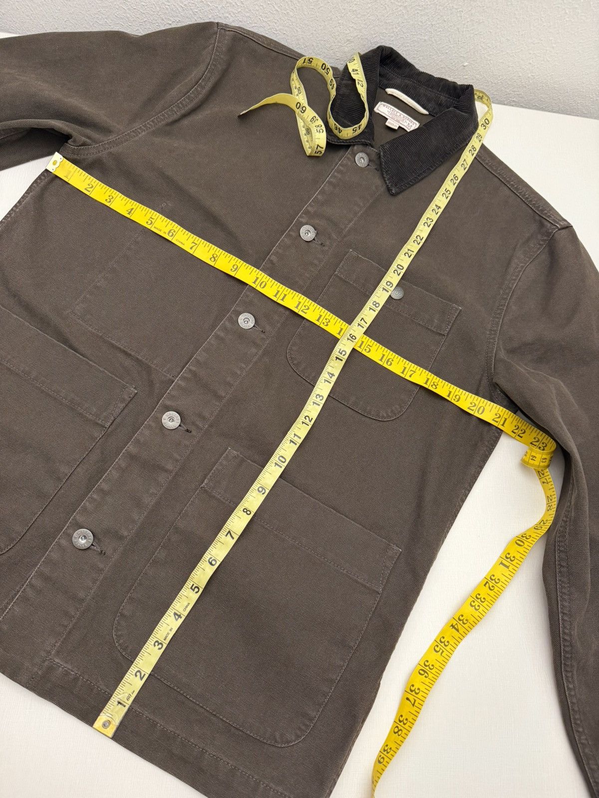 Wallace & Barnes Wallace & Barnes Brown Corduroy Collar Chore Coat Workwear M Size US M / EU 48-50 / 2 - 6 Thumbnail