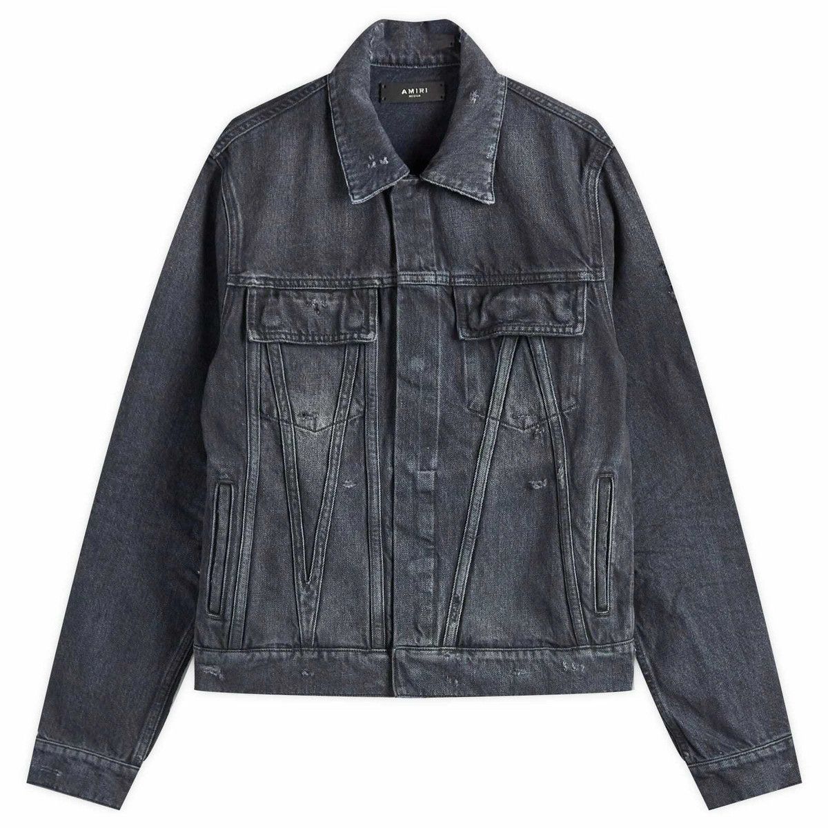Amiri o1orln1125 MA Trucker Jacket in Black Size US M / EU 48-50 / 2 - 1 Thumbnail
