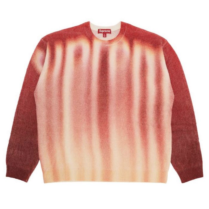 Supreme Supreme Blurred Logo Sweater - Red - XL - DS | Grailed