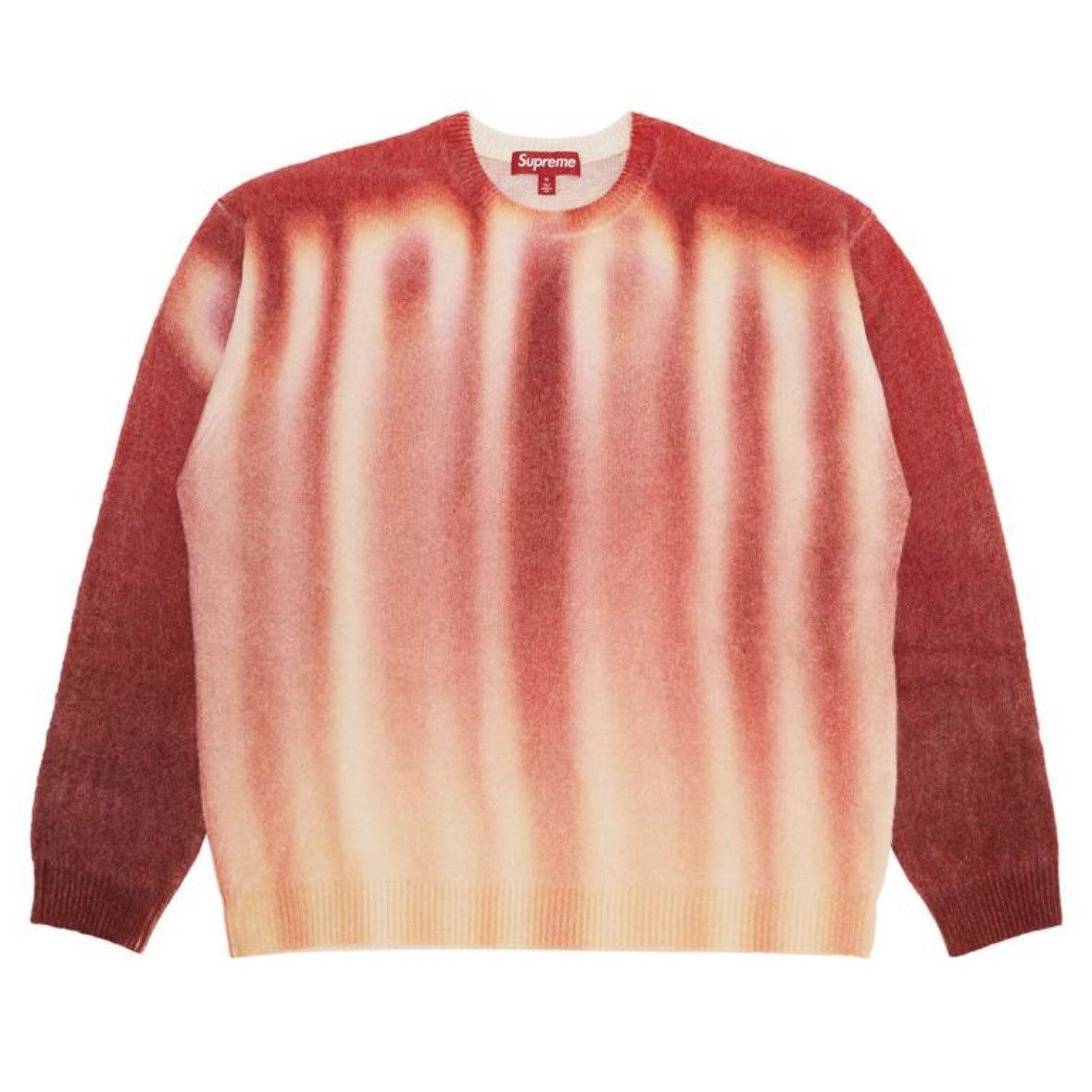 image of Supreme Blurred Logo Sweater - Red - XL - Ds, Men's