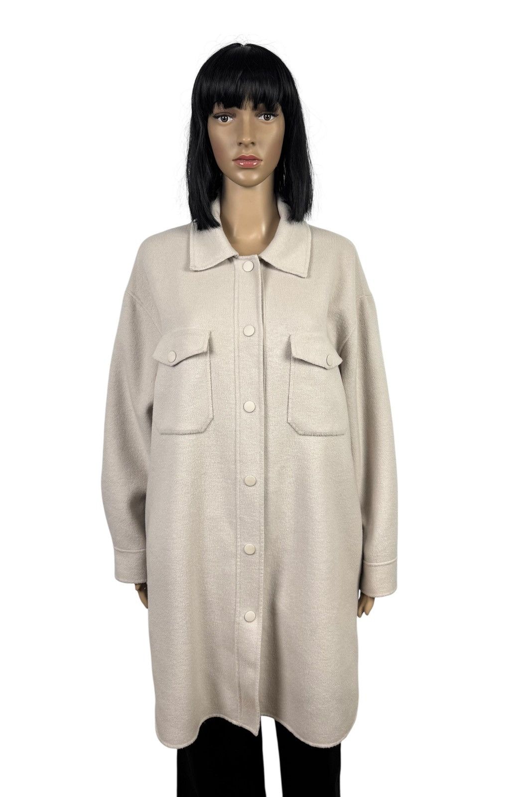 Massimo Dutti Massimo Dutti Wool Coat Collared Button Up Shaket size S Size S / US 4 / IT 40 - 1 Thumbnail